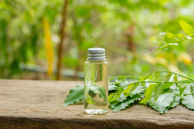 Acne scars on face will disappear now use neem oil like this 1