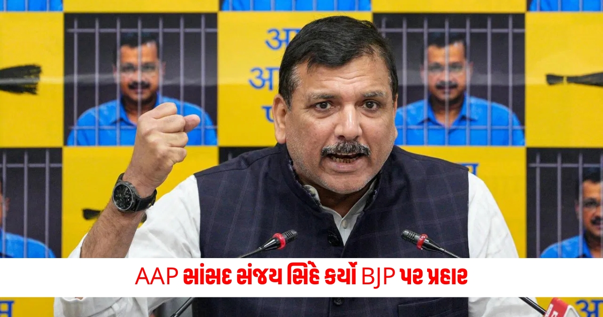 Sanjay Singh AAP MP Sanjay Singh attacked the BJP over the mayoral election