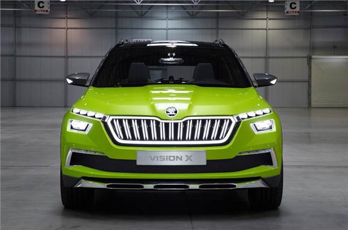 Skodas Mid Size SUV May Get Updated Soon Facelifted Version Spotted During Testing 01