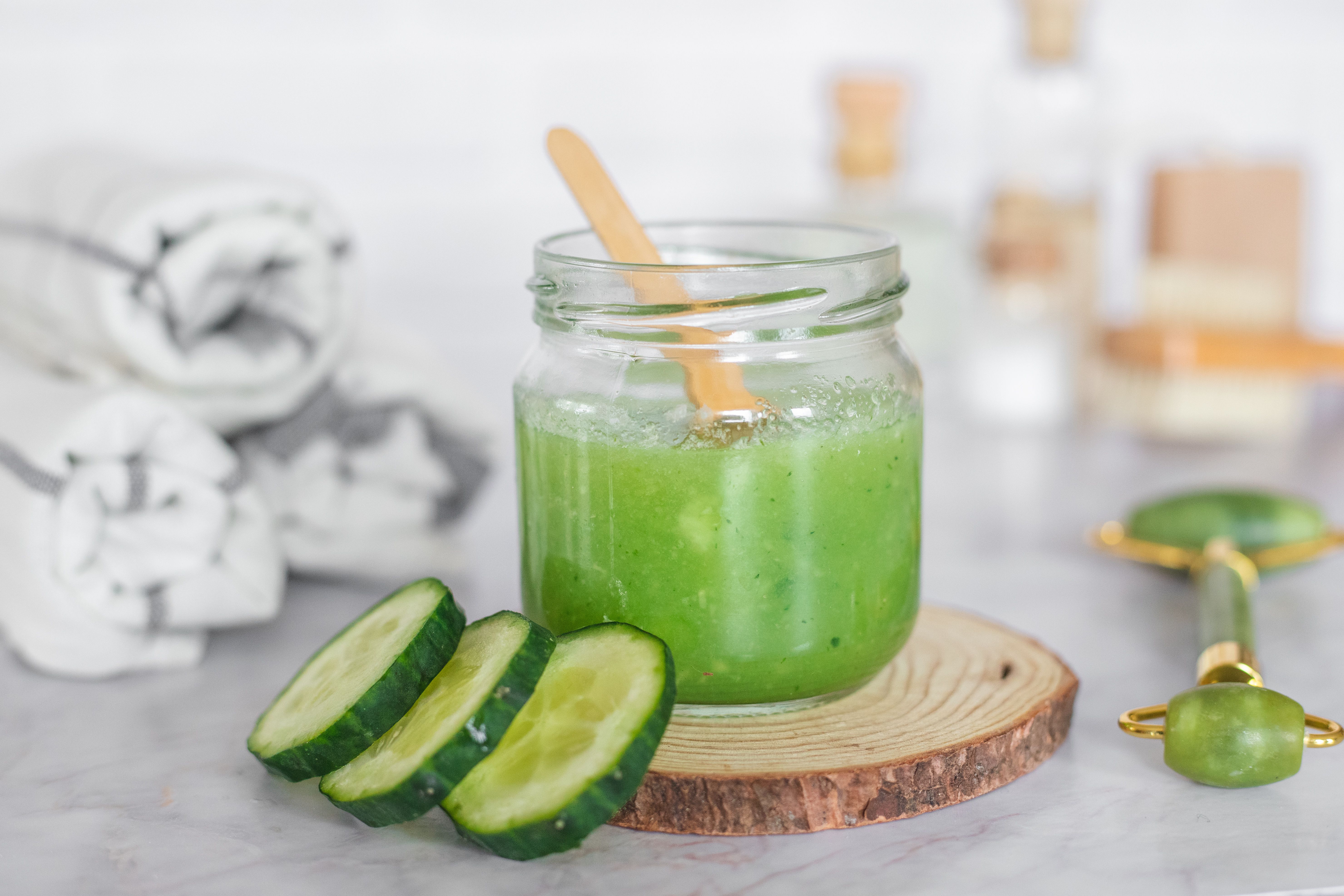 cucumber hair mask for healthy and strong hair 1