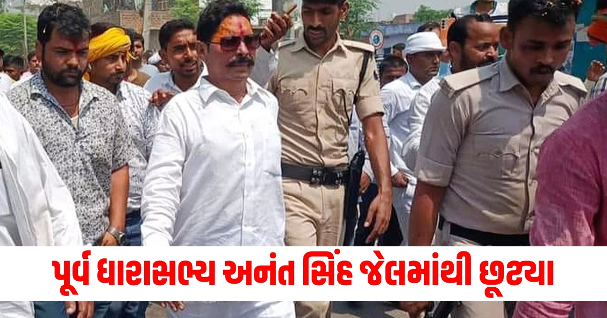 પૂર્વ ધારાસભ્ય અનંત સિંહ જેલમાંથી છૂટ્યા