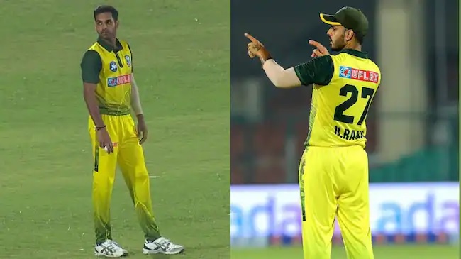 bhuvneshwar kumar dangerous bowling in up t20 league batsmen trembled here know latest sports news1