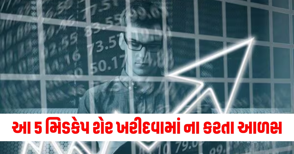 આ 5 મિડકેપ શેર ખરીદવામાં ના કરતા આળસ