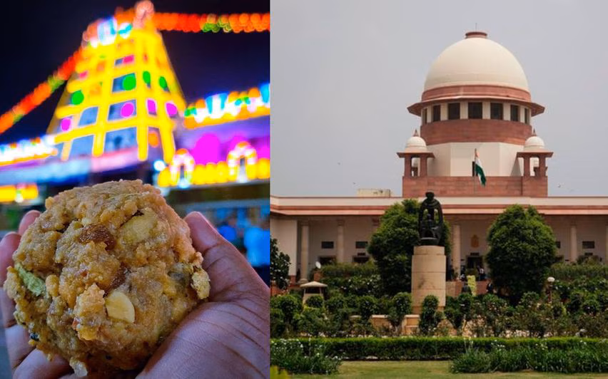tdp and ysr congress party interpreting supreme court comments on tirupati laddu controversy