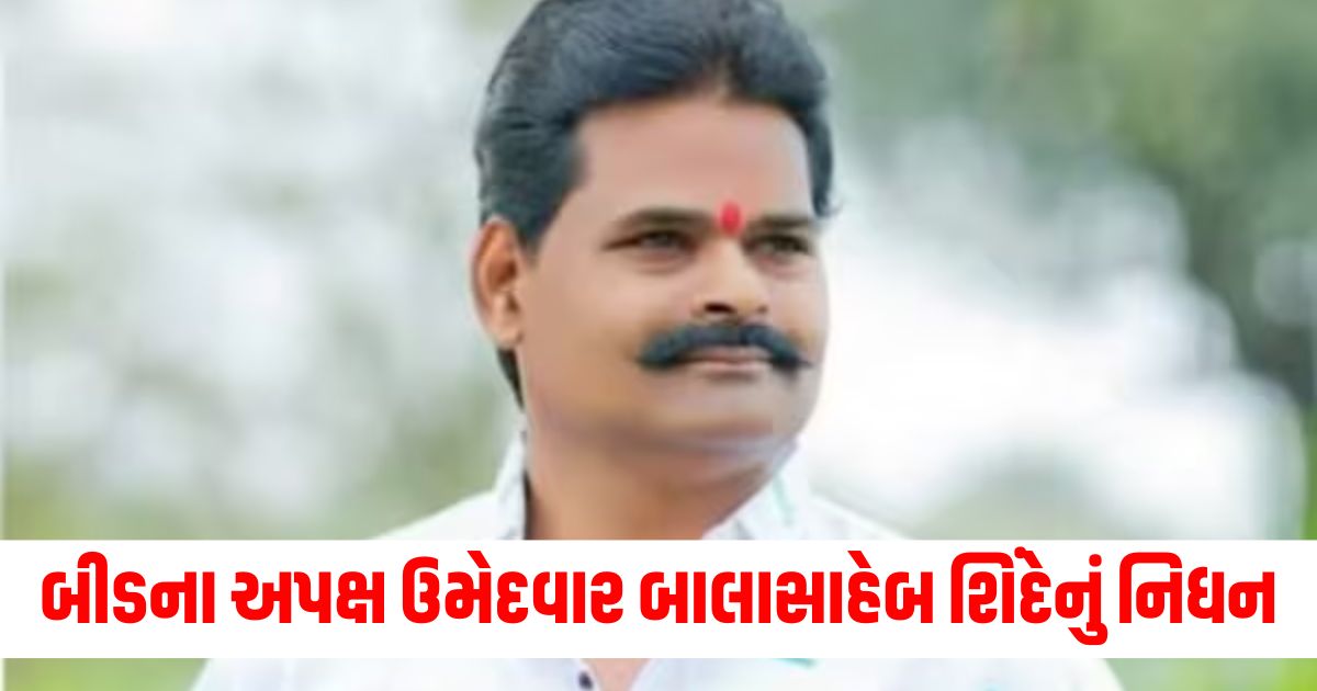 beed independent candidate balasaheb shinde passed away heart attack at polling boothwer