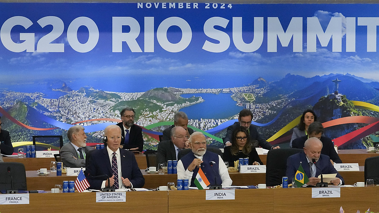 g20 summit calls for more aid to gaza and an end to the war in ukraine rf