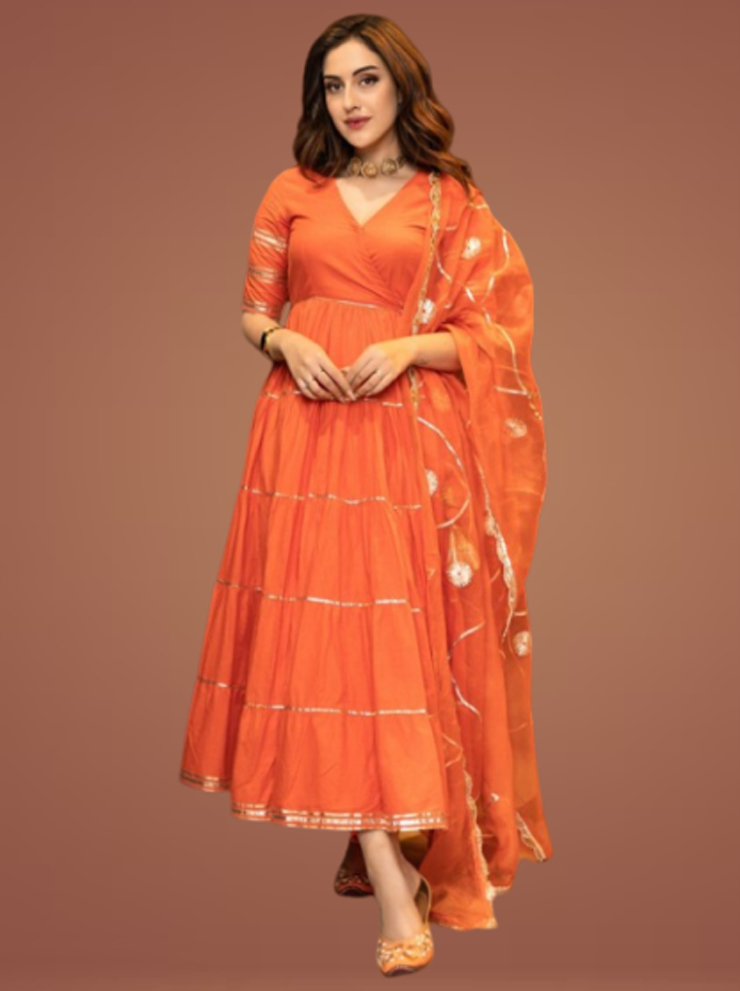 guru nanak jayanti 2024 v neck salwar suit designs for ladies article 32