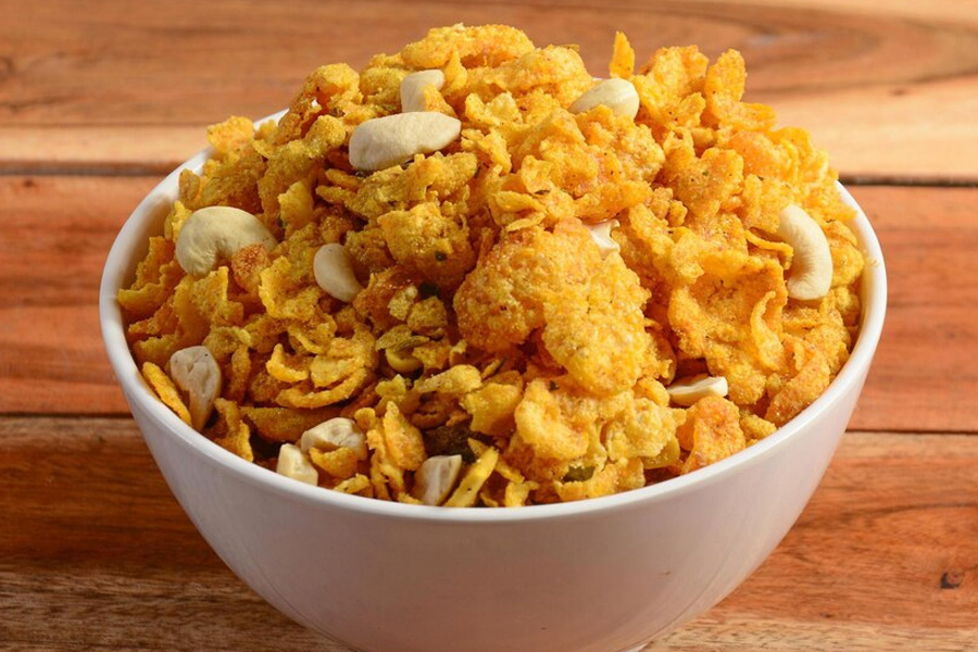 how to make cornflakes chivda at home article drst