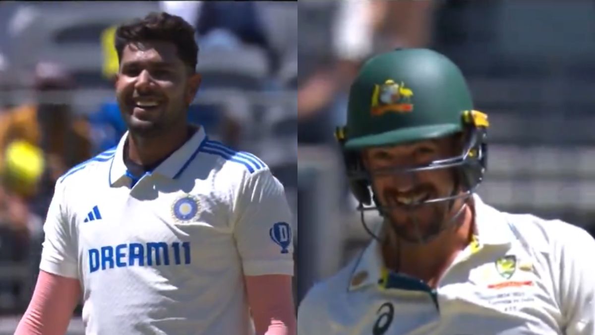 india vs australia harshit rana and mitchell starc banter bgt 2024 ind vs aus