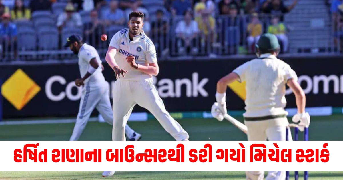 india vs australia harshit rana and mitchell starc banter bgt 2024 ind vs auswerwer