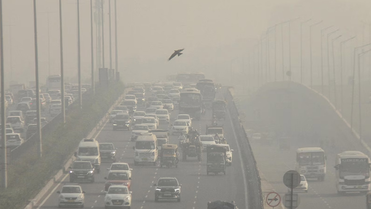 ncr air pollution reached dangerous levels in delhi swiss app showed 1282 aqi ewsr
