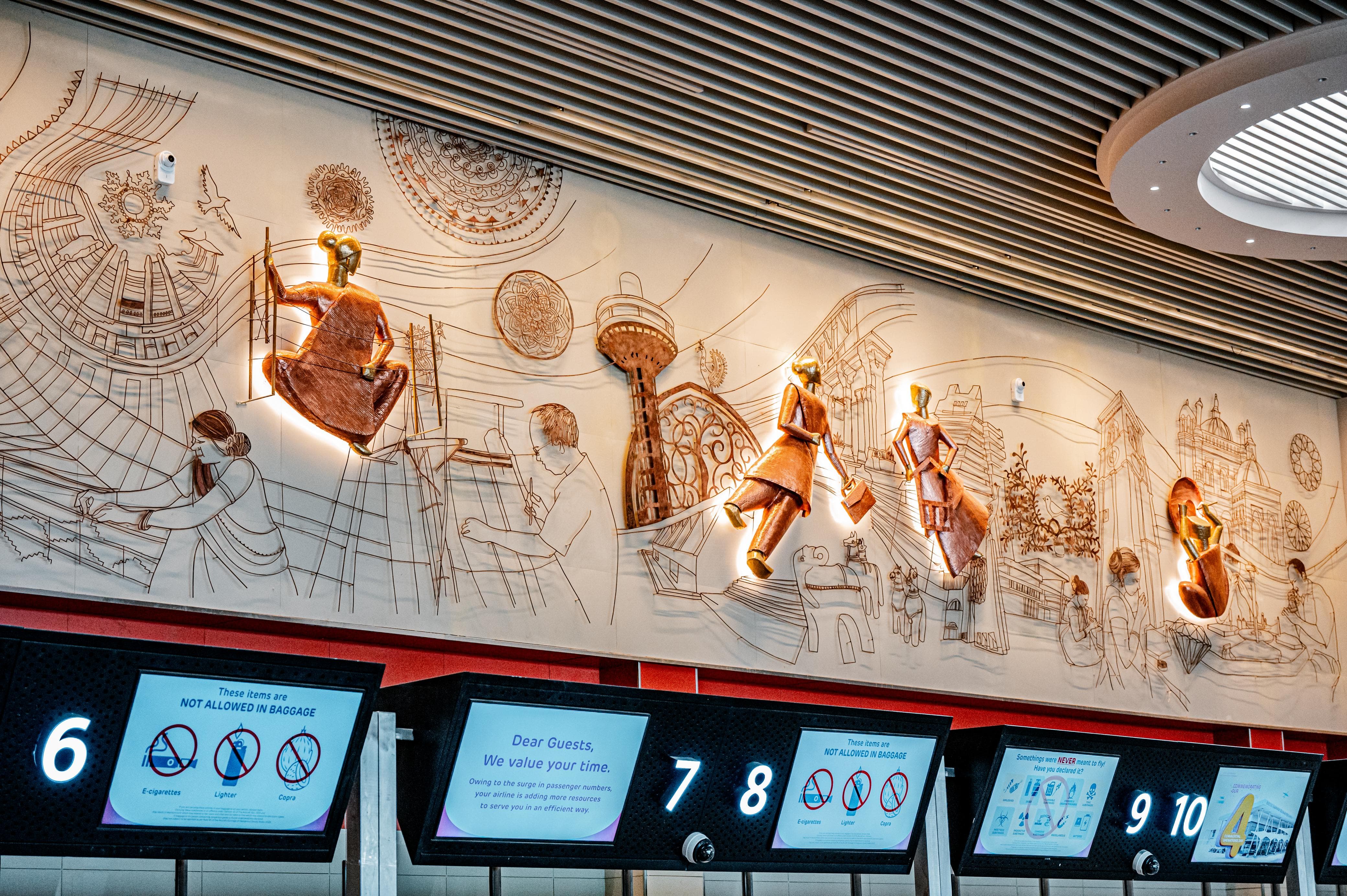A stunning display of Gujarats art and heritage at SVPI Airportew