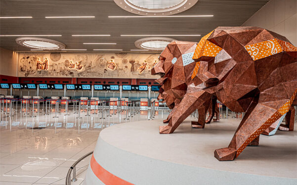 New Artifacts at SVPI Airports T2 new check in hall