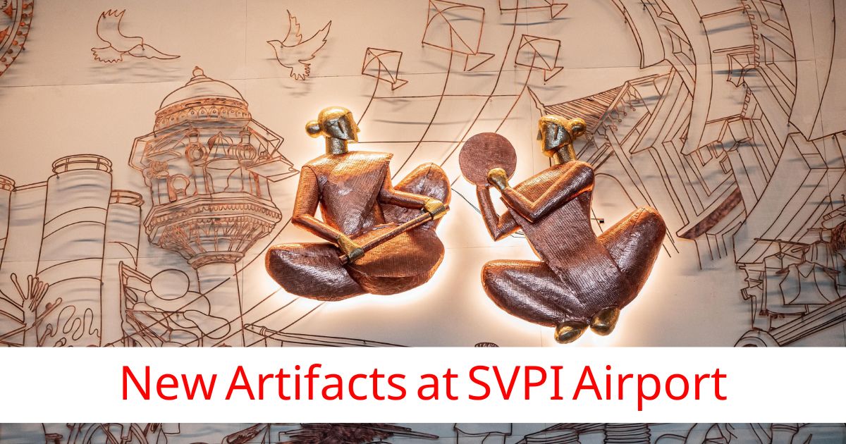 New Artifacts at SVPI Airports T2 new check in hallwer