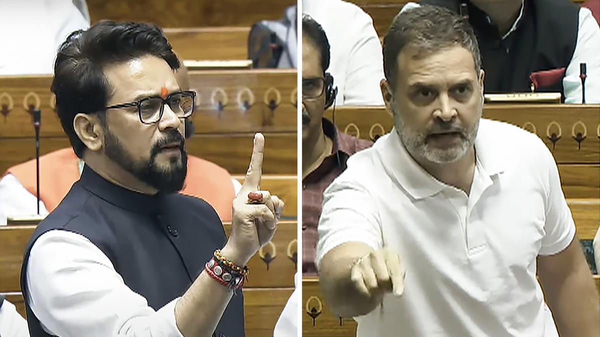 Parliament Session Anurag Thakur lashes out at Rahul Gandhiwere