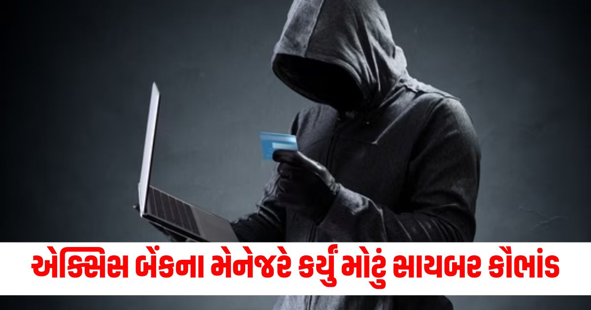 axis bank manager a big cyber crime accused of embezzling so many crores of rupeeswer