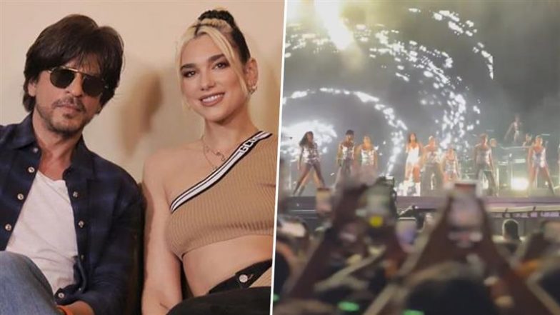 dua lipa surprises fans at mumbai concert popstar performs levitating and srk wo ladki jo crossoverWER