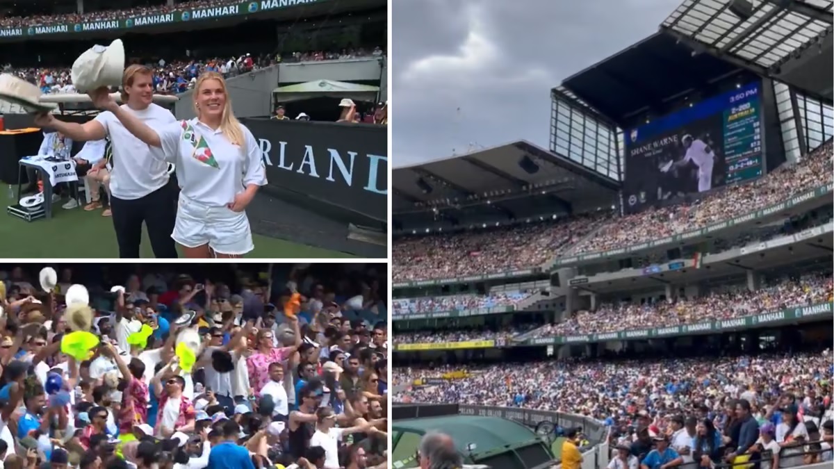 headlines children special tribute shane warne at mcg ind vs aus test1