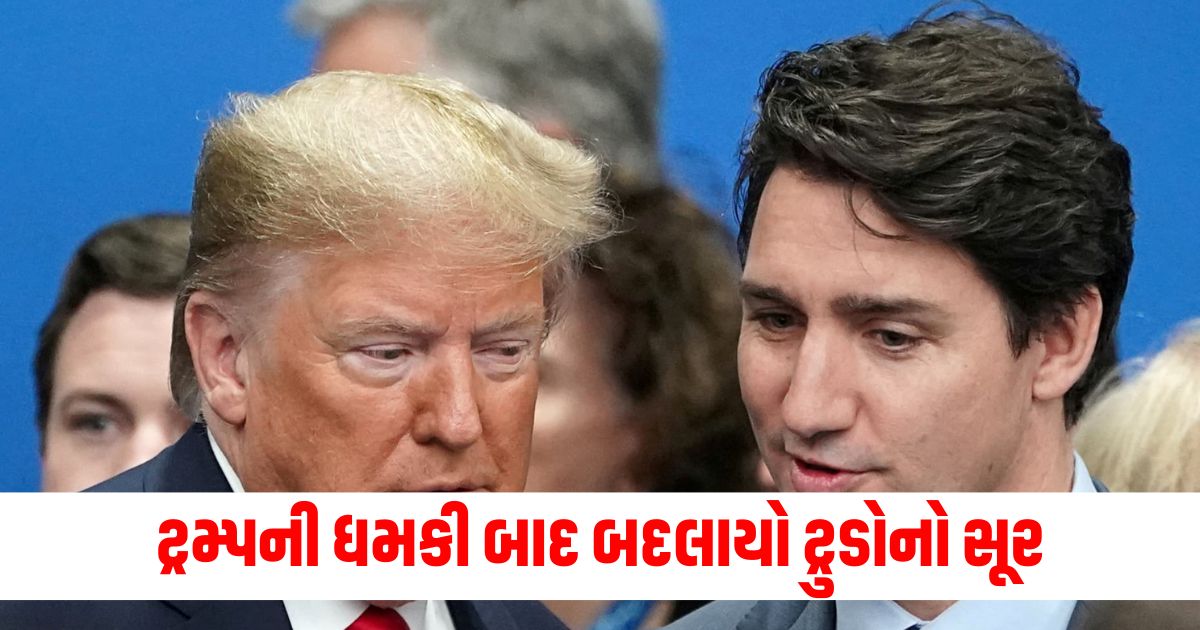 justin trudeaus tone changed after donald trumps threat said we will strengthen security on the border