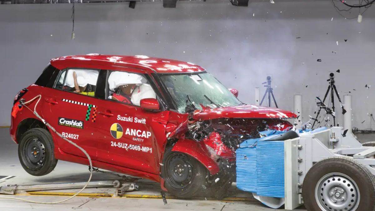 maruti swift crash tested by australasian ancap got only 1 star in safety