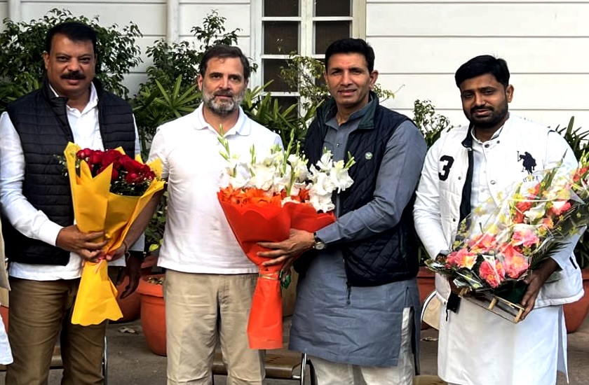 mp congress leader jitu patwari umang singhar met rahul gandhi after one year of tenure2