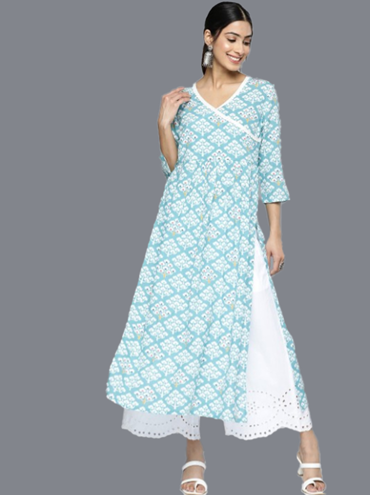 angrakha kurti latest designs for beautiful look on mahakumbh 2025 3