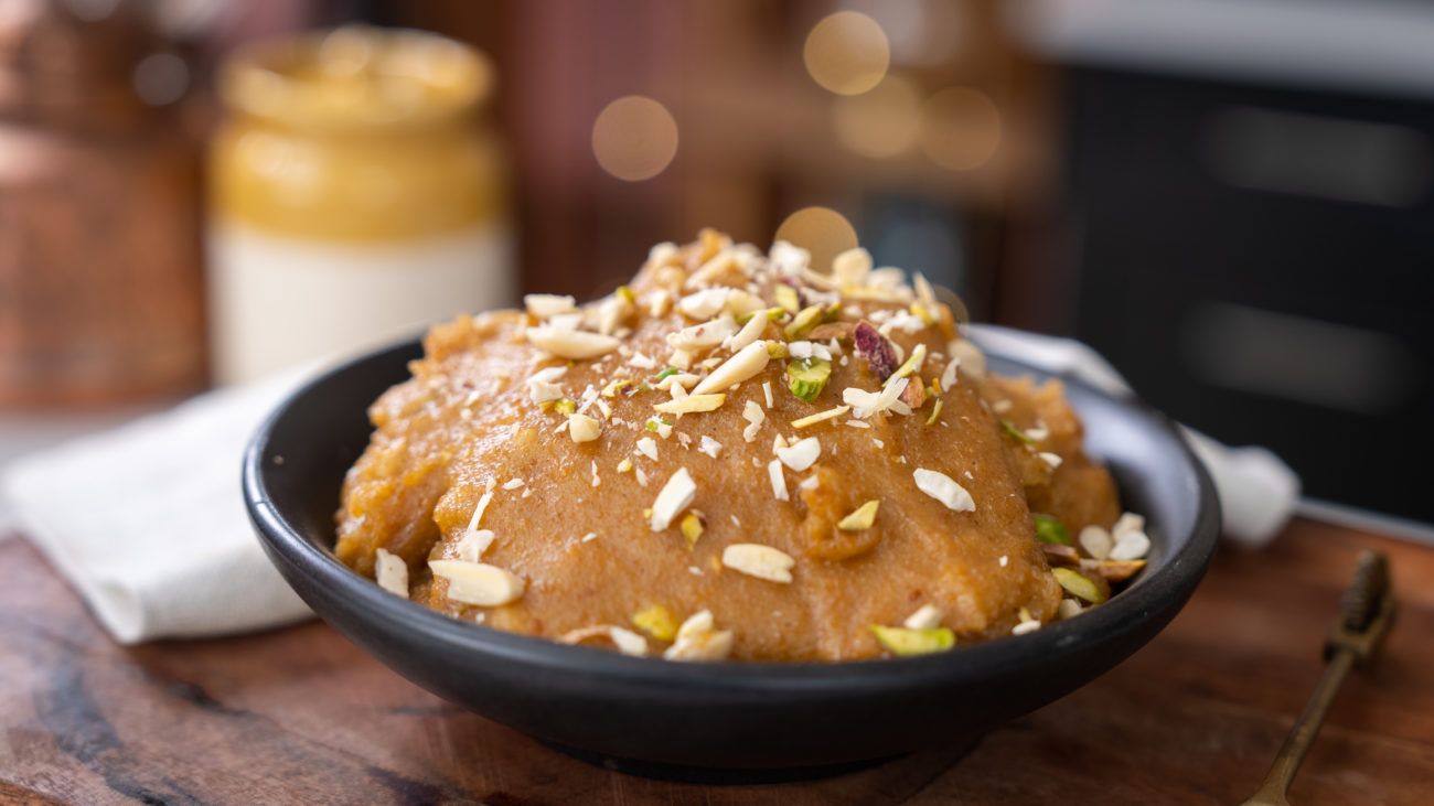 moong dal halwa in 10 minutes recipe in gujarati1