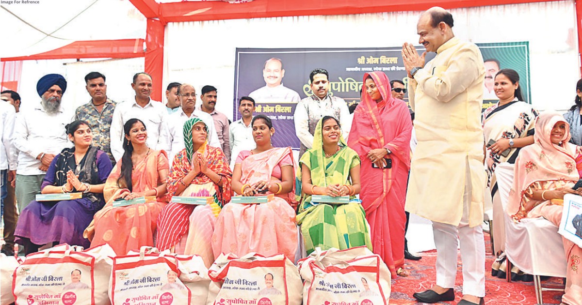 om birla nutritious diet nutrition kit given to 1500 women first priority for pregnant women1
