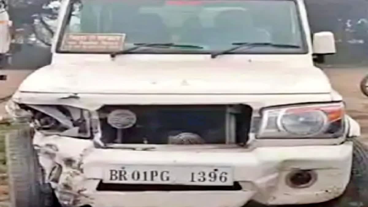 siwan road construction department vehicle injures seven in bihar siwan2