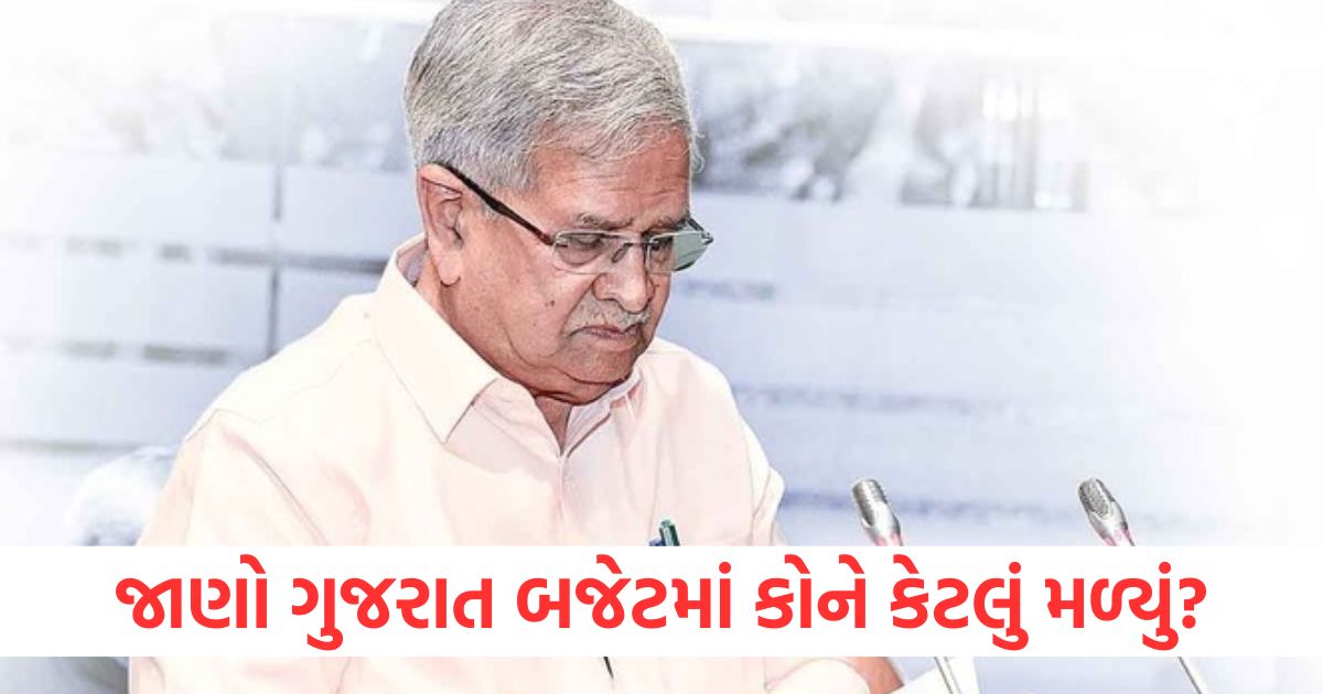 gujarat budget 2025 finance minister kanu desai high speed corridor and 2 big