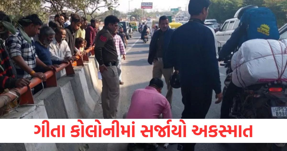 new delhi city ncr tragic accident in geeta colony uncle and nephew fell 25 feet from the flyover one died the other injured2