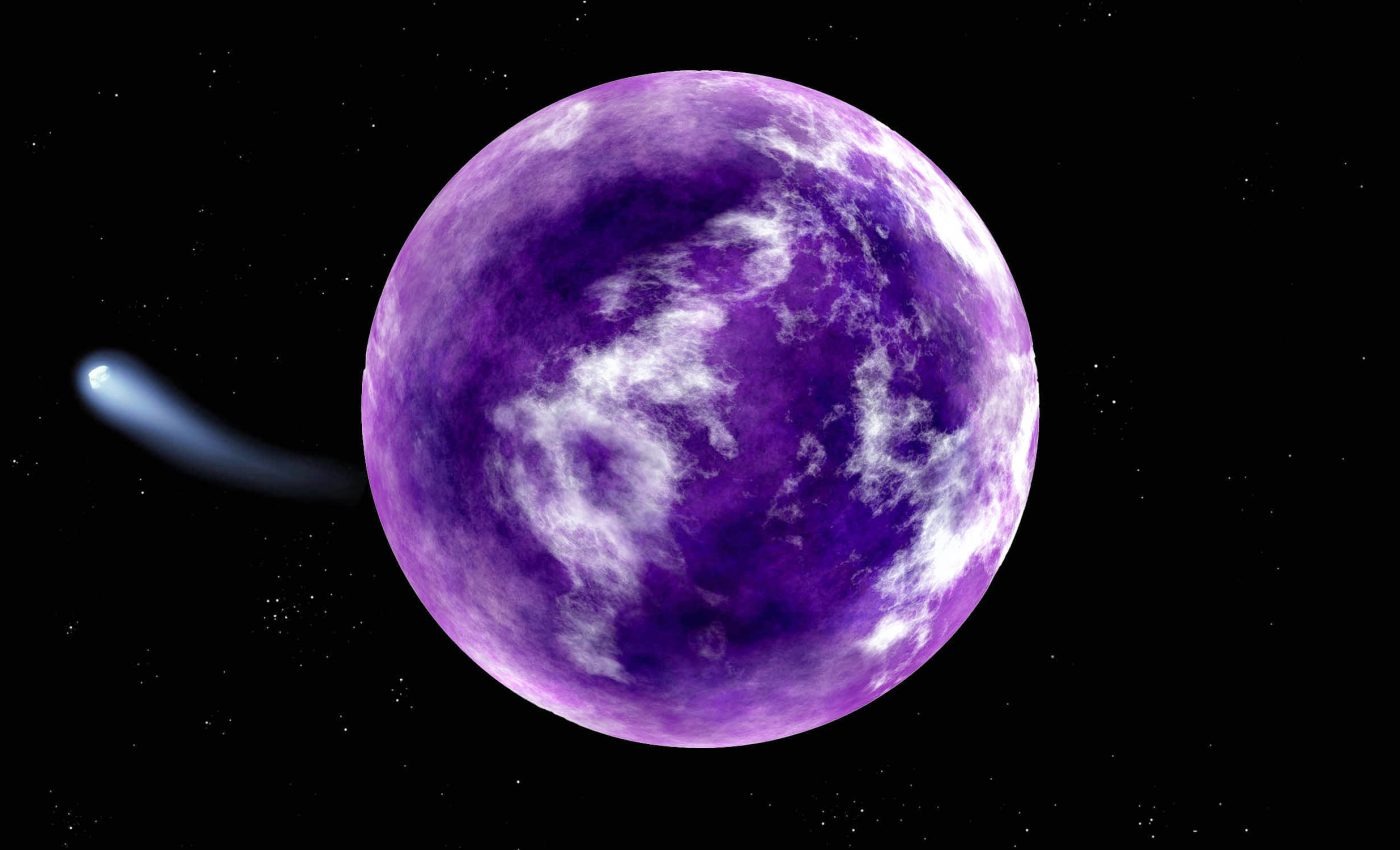 off beat surprising earth used to be appear of purple color know whywer