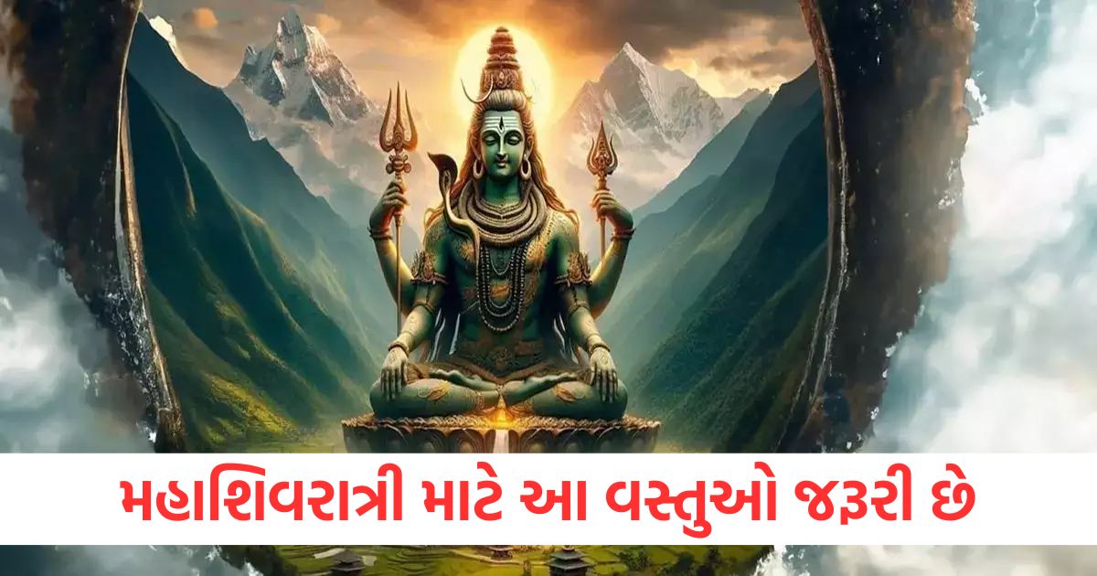મહાશિવરાત્રી માટે આ વસ્તુઓ જરૂરી છેewr