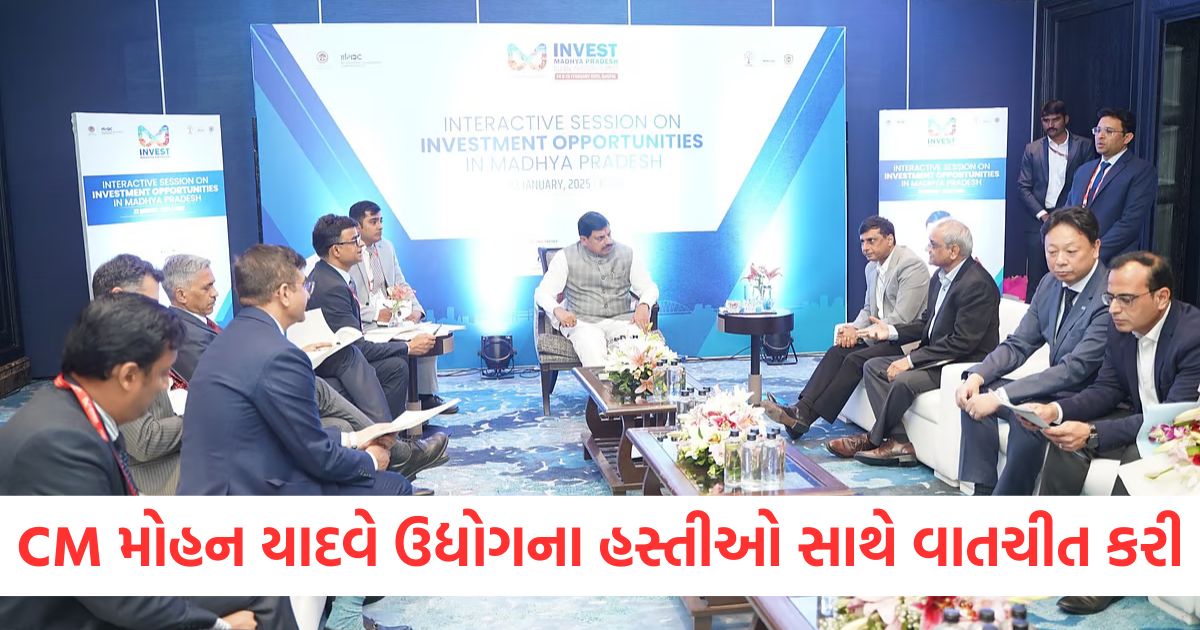 મોહન યાદવે ઉદ્યોગના હસ્તીઓ સાથે વાતચીત કરીwer