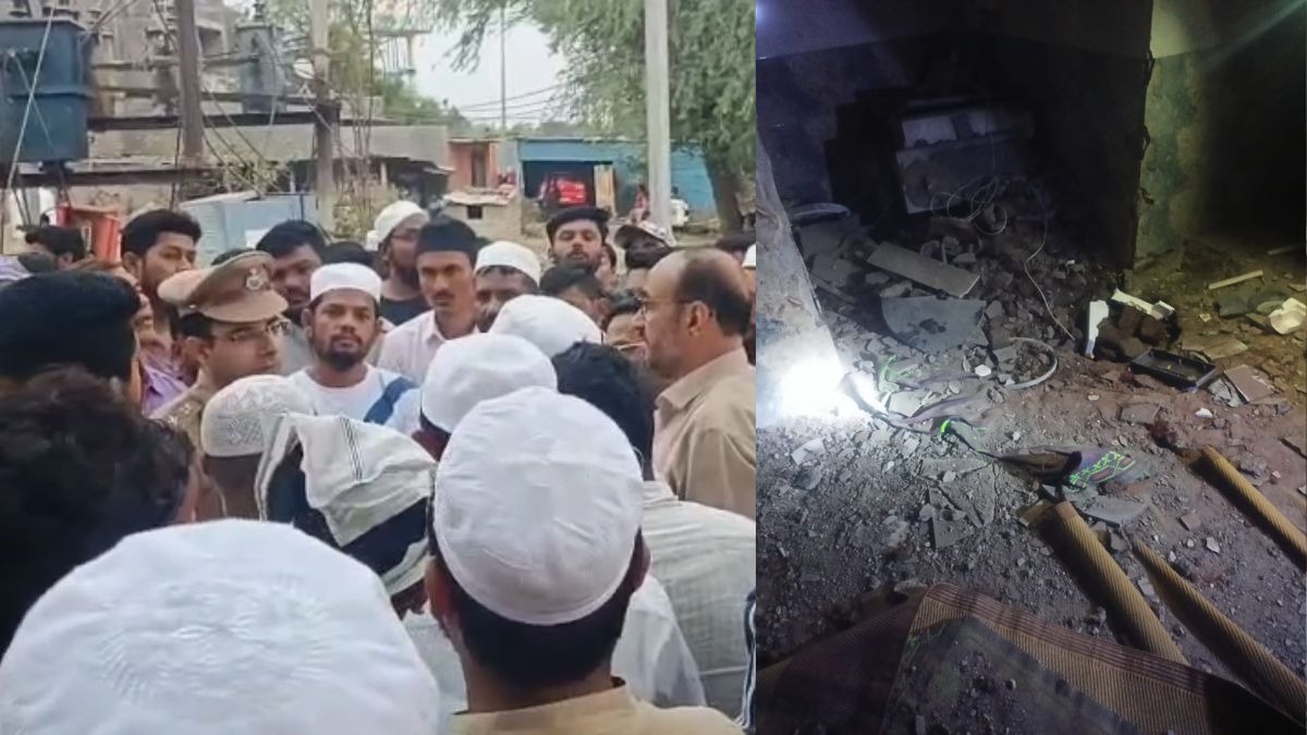an explosion in a mosque of beed maharashtra watch inside video1
