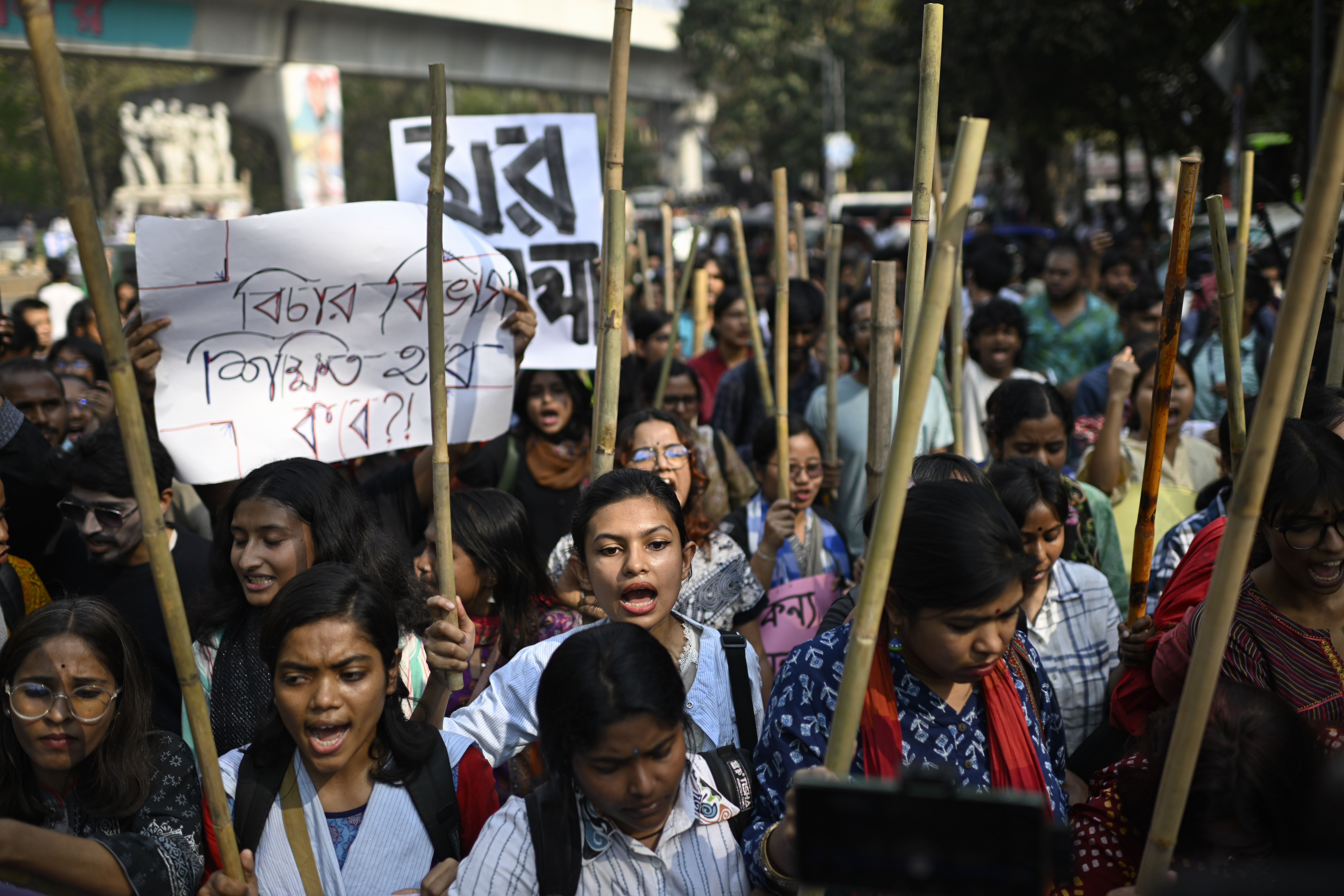 bangladesh protests continue against yunus led interim govt violence against women increased