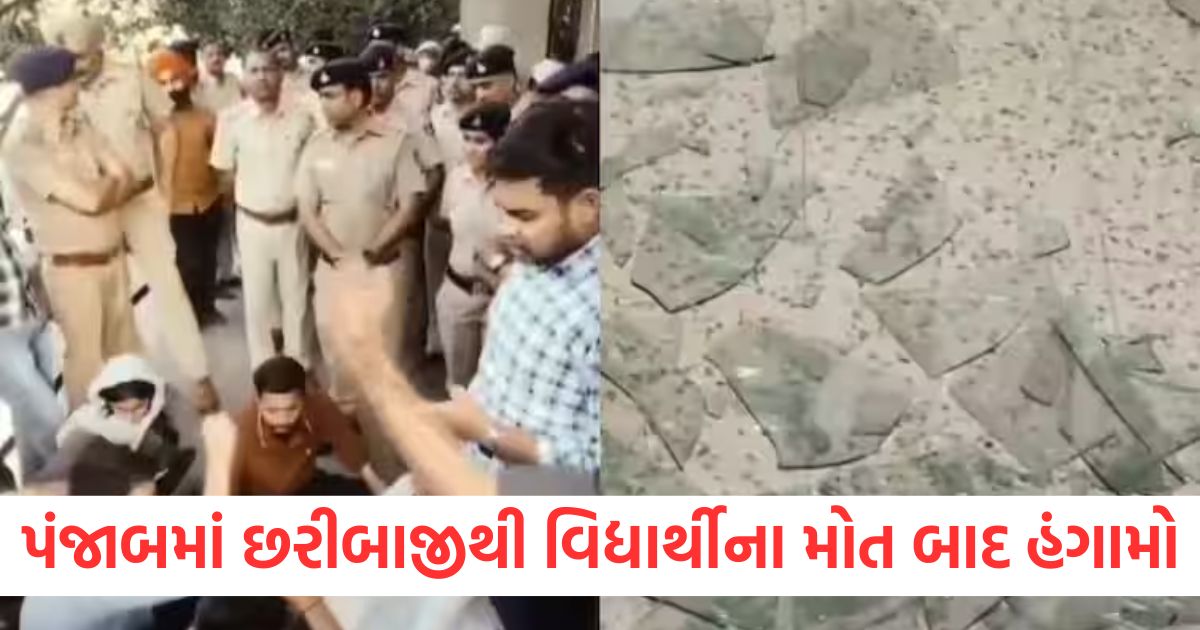 chandigarh stabbing incident punjab university aditya thakur death from himachal students protest police force deployed
