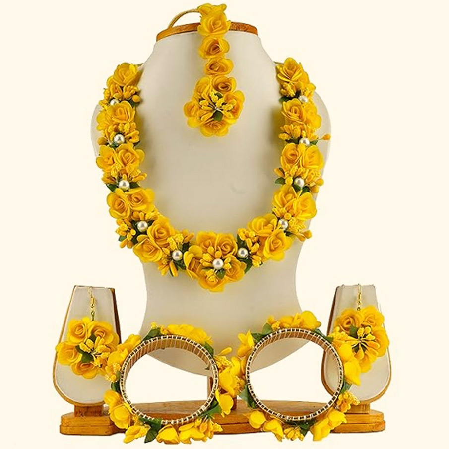 flower jewellery set design for bride article 1
