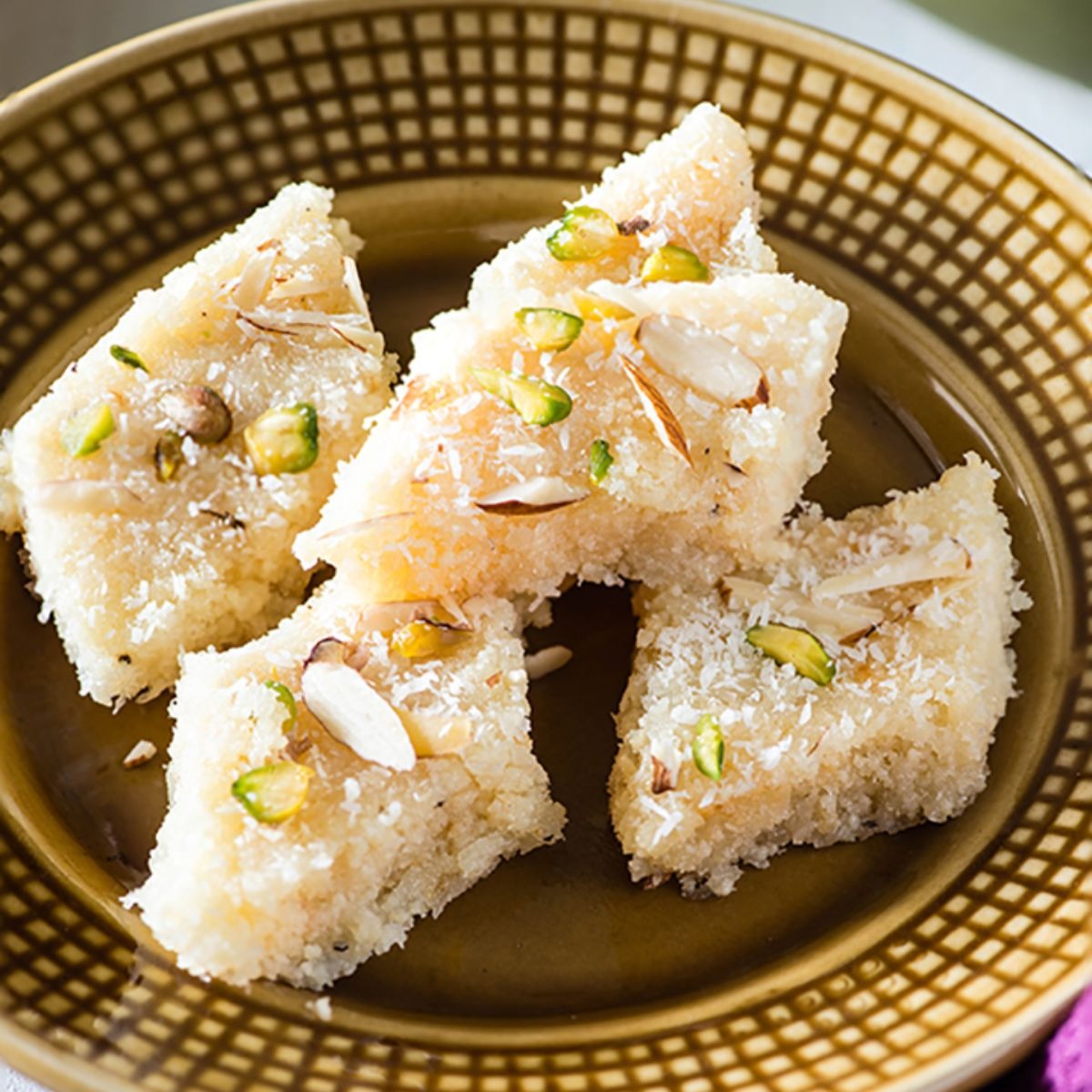 leave cashews now try coconut barfi its recipe is also very easy