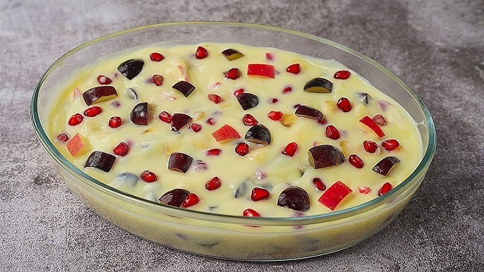 make amazing fruit custard at home with this easy recipe everyone from children to adults will like the taste1