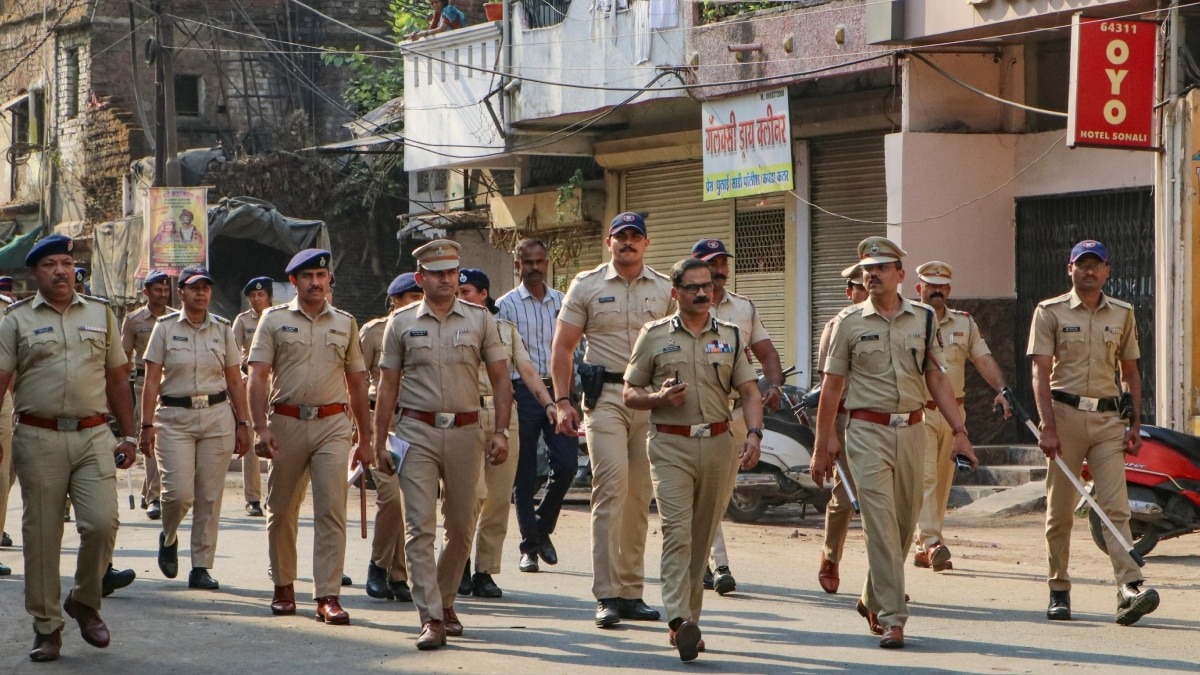 mumbai police conduct mock drill in sensitive areas for festival after nagpur riots maharashtra violence1