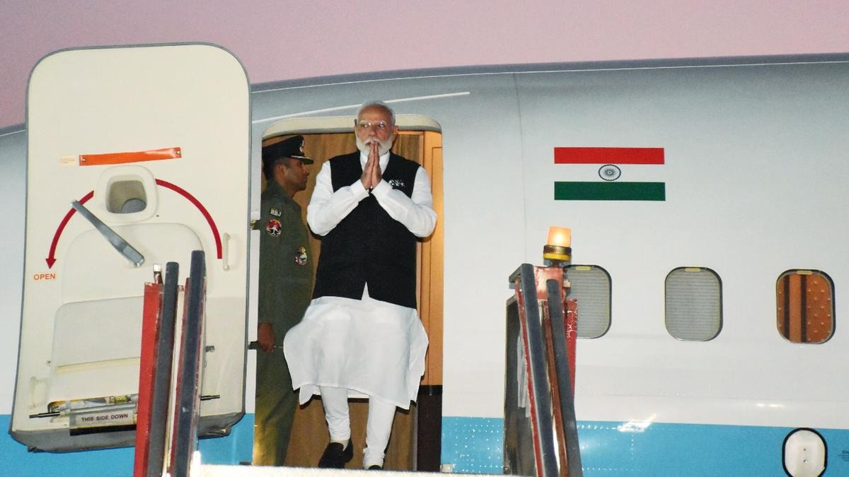 pm narendra modi reached jamnagar on a three day visit will do jungle safari
