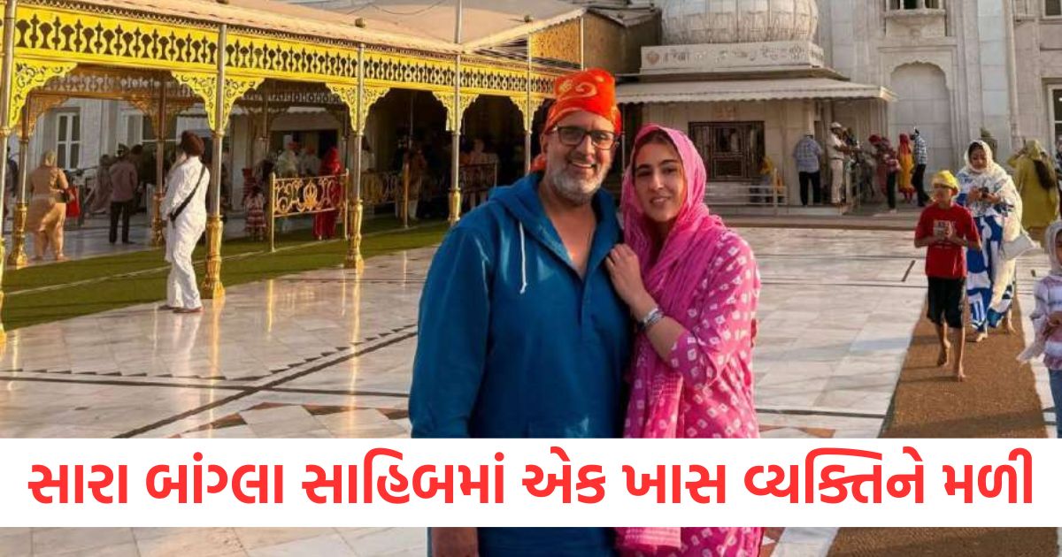 sara ali khan chance to meet atrangi re director aanand l rai at delhi bangla sahib2