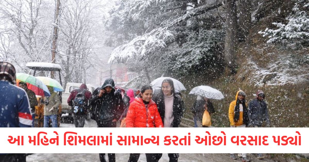 shimla himachal pradesh weather update rainfall deficit snowfall expected tourists are reaching shimla manali on weekends2