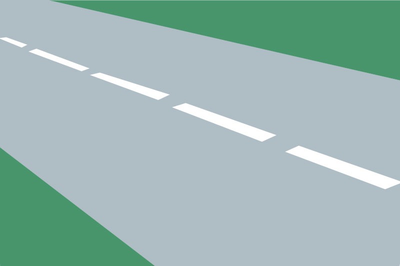 why are there white and yellow lines on roads know when to accelerate and when to brake1