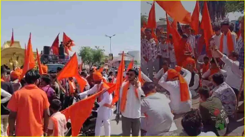ahmedabad controversy on ram navami in bapunagar vhp workers angry over not allowing procession on love jihad theme