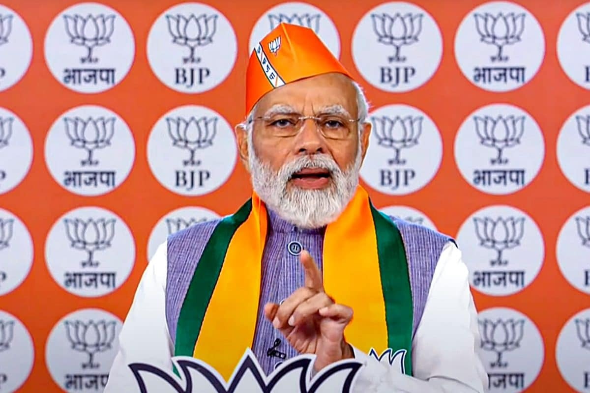 bjp foundation day pm modi congratulated the workers said we will make dream of a developed india come true