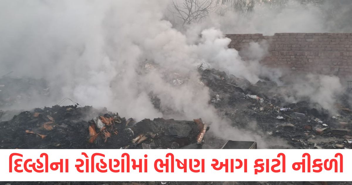 delhi fire broke out in rohini sector 17 jhuggi basti 20 fire engines at spot
