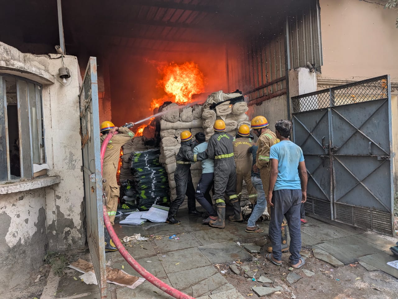 ghaziabad ncr fire broke out in indo india company located in tronica city industrial area was brought under control in four hours1