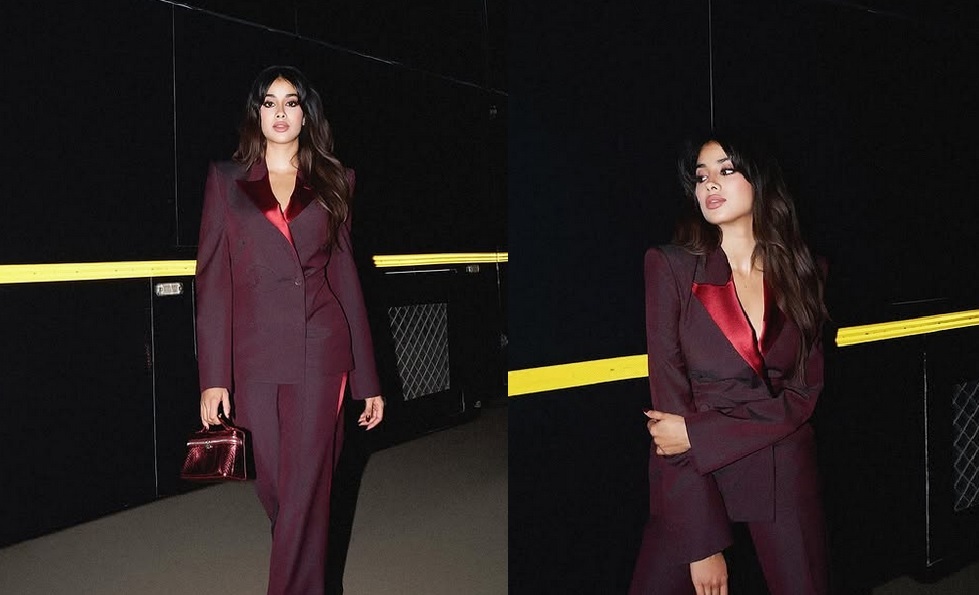 this look of janhvi kapoor is best for office you will get a bossy look1